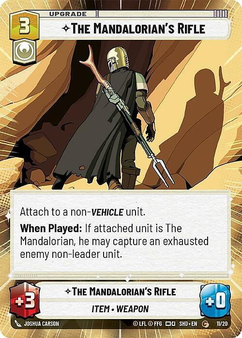 The Mandalorian's Rifle Card Front