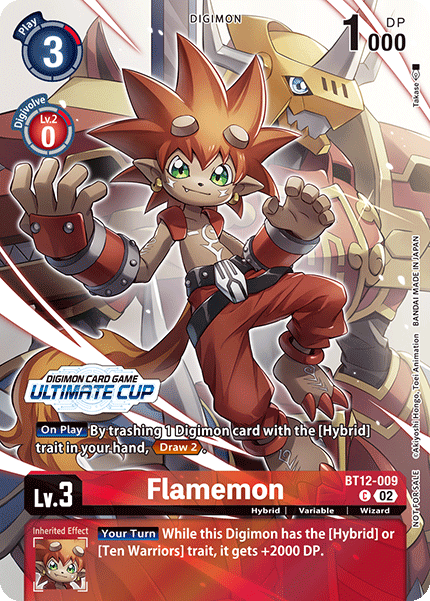 Flamemon Card Front