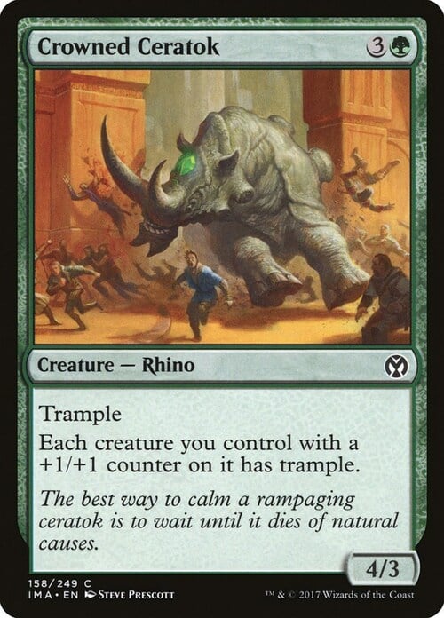 Crowned Ceratok Card Front