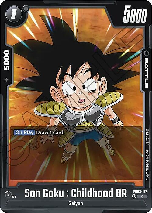 Son Goku : Childhood BR Card Front