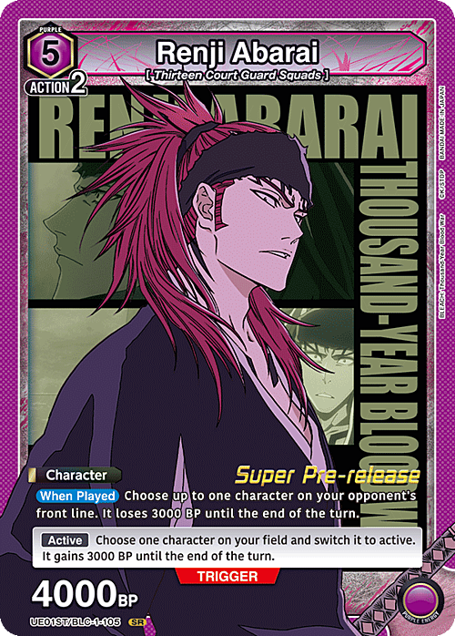 Renji Abarai Card Front