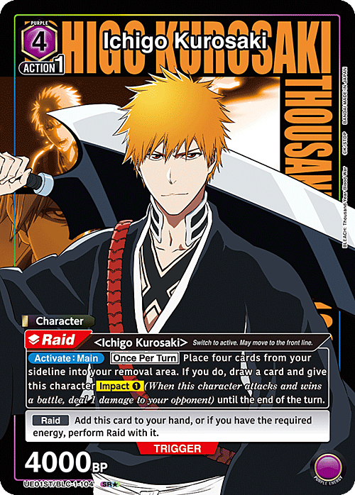 Ichigo Kurosaki Card Front