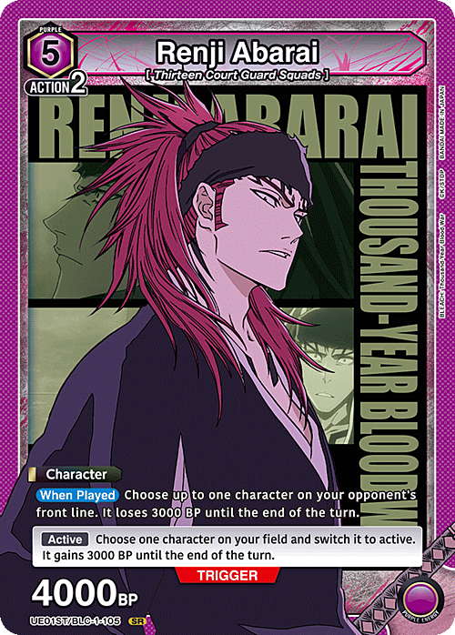 Renji Abarai Card Front