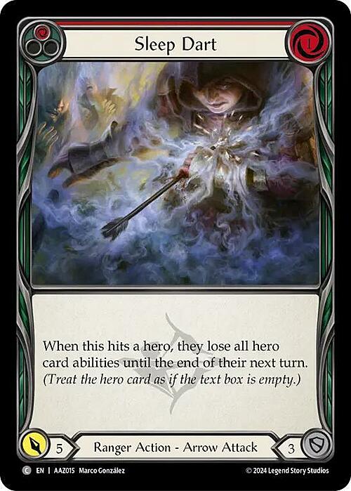 Sleep Dart - Red Card Front