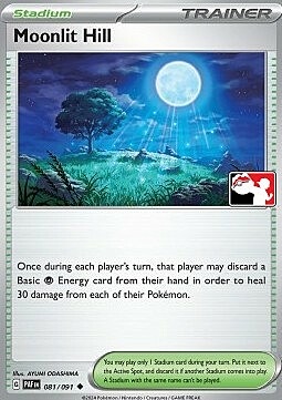 Moonlit Hill Card Front