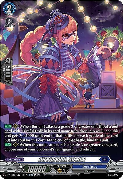 Direful Doll, Shelby Card Front