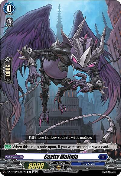 Cavity Maligia Card Front