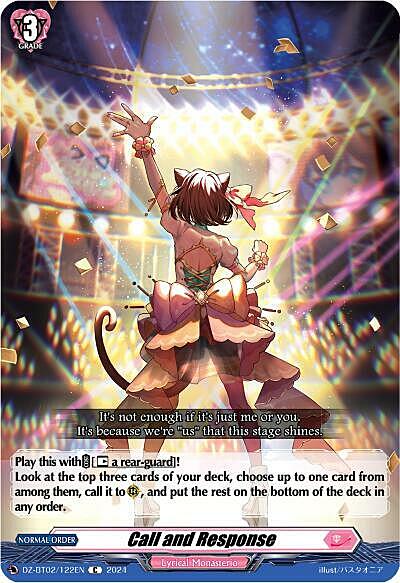 Call and Response Card Front