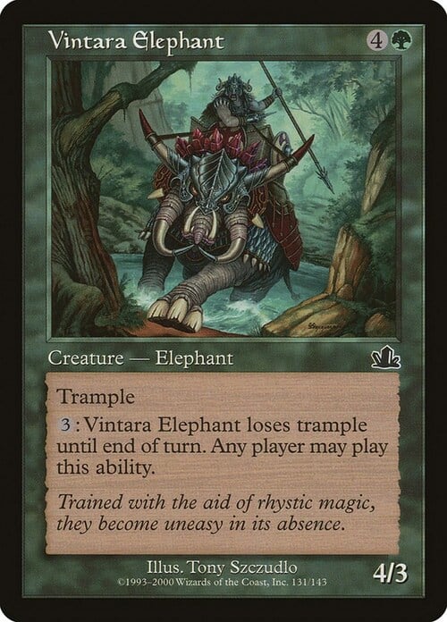 Vintara Elephant Card Front