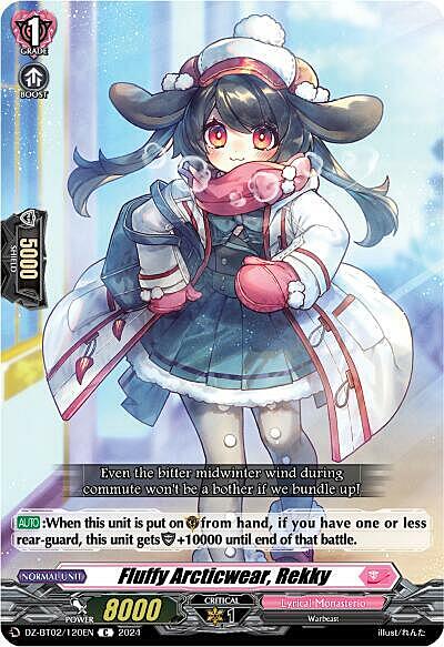 Fluffy Arcticwear, Rekky Card Front