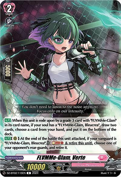 FLMMe-Glam, Verte Card Front