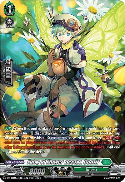 Fairy of Flower-nectar, Coutir Card Front