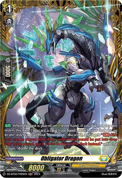 Obligator Dragon Card Front