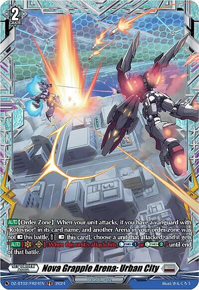 Nova Grapple Arena: Urban City Card Front