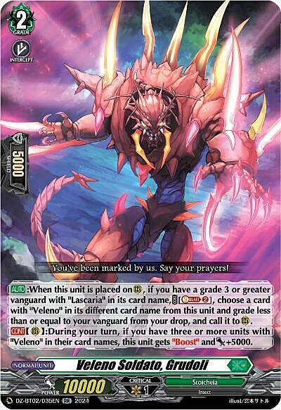 Veleno Soldato, Grudoli Card Front