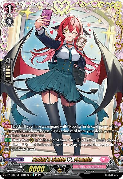 Today's Selfie, Freydis Card Front
