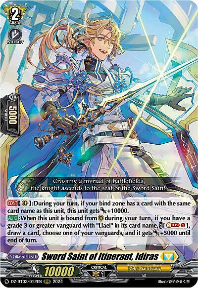 Sword Saint of Itinerant, Idiras Card Front