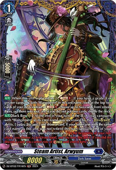 Steam Artist, Arwyum Card Front