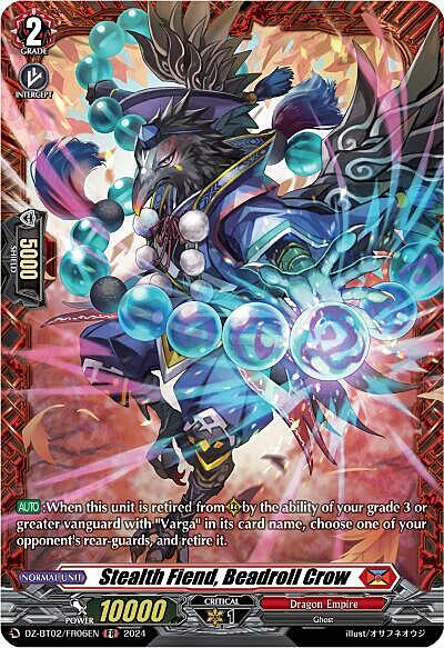 Stealth Fiend, Beadroll Crow Card Front
