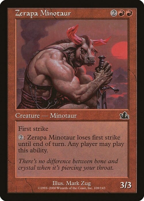 Zerapa Minotaur Card Front