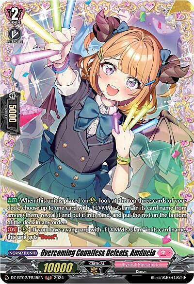 Overcoming Countless Defeats, Amducia Card Front