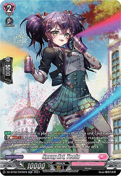 Spray Art, Teela Card Front