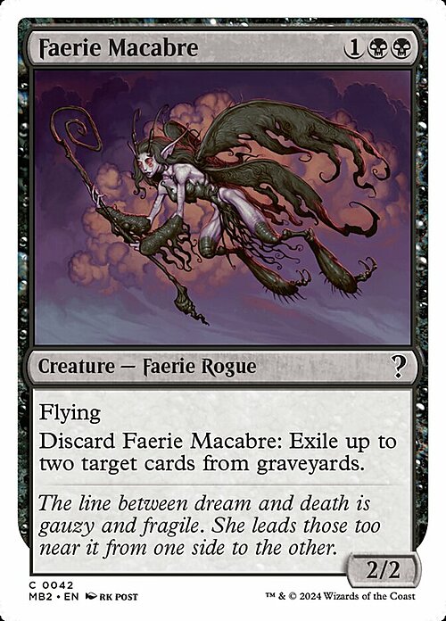 Faerie Macabre Card Front