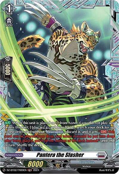 Pantera the Slasher Card Front