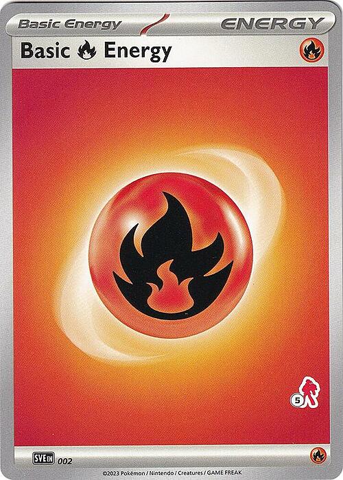 Basic Fire Energy Card Front