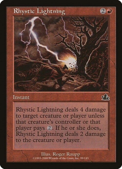 Rhystic Lightning Card Front