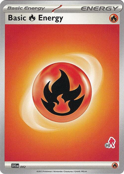 Basic Fire Energy Card Front