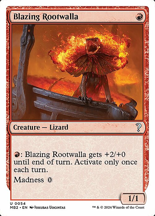 Blazing Rootwalla Card Front