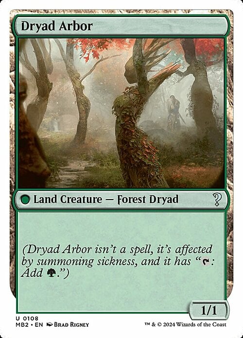 Dryad Arbor Card Front