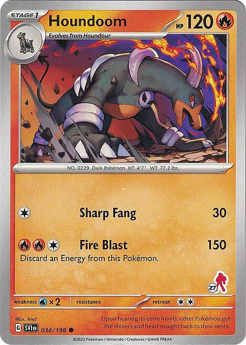 Houndoom [Fireworks | Dark Impact] Card Front