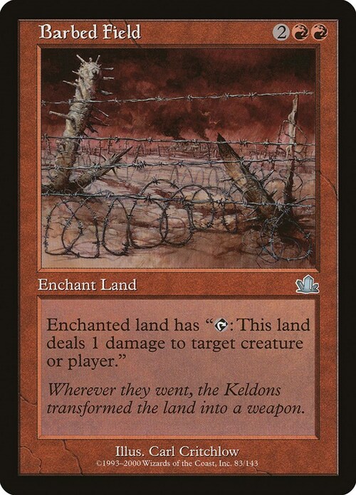 Barbed Field Card Front