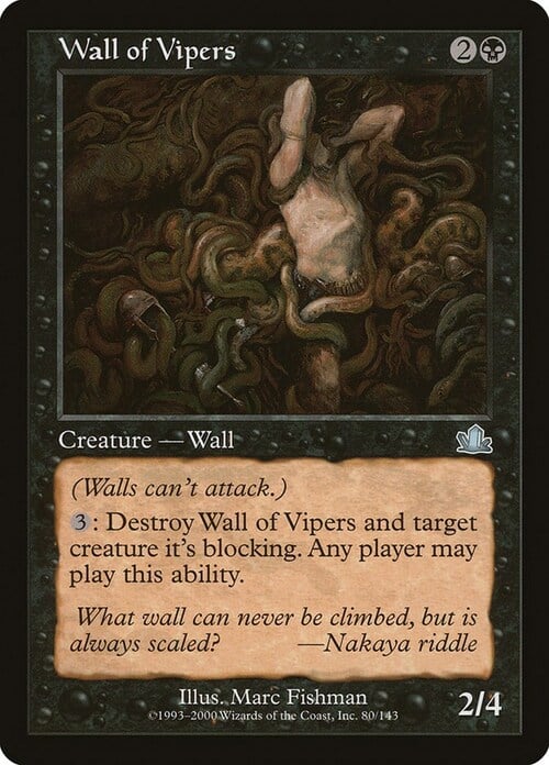 Wall of Vipers Card Front