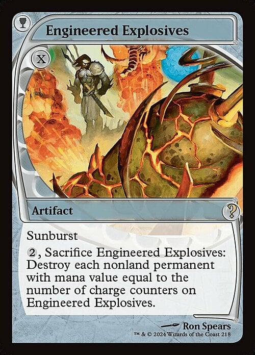 Engineered Explosives Card Front
