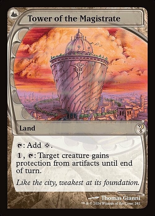 Tower of the Magistrate Card Front