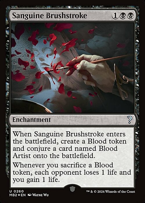 Sanguine Brushstroke Card Front