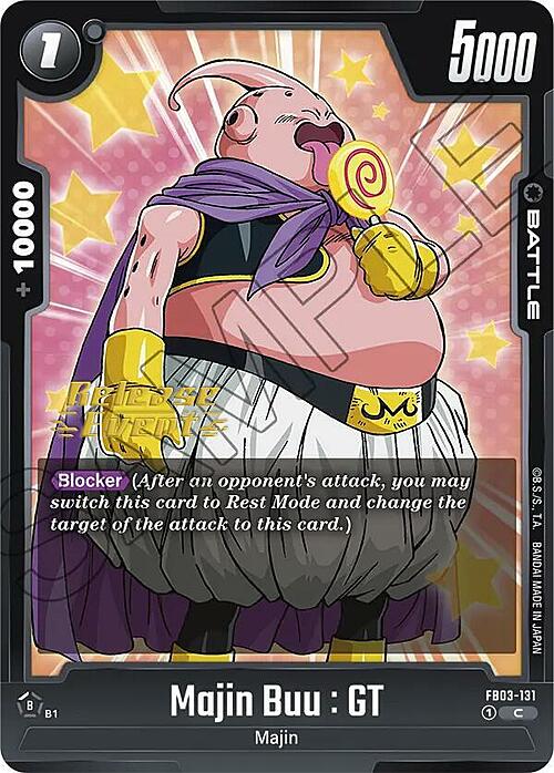 Majin Buu : GT Card Front