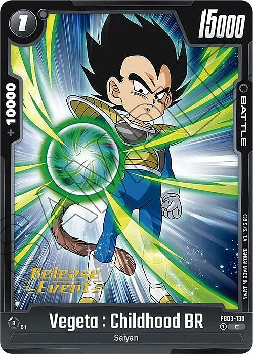 Vegeta : Childhood BR Card Front