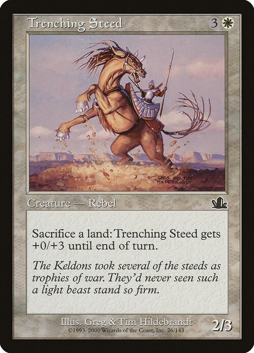 Trenching Steed Card Front