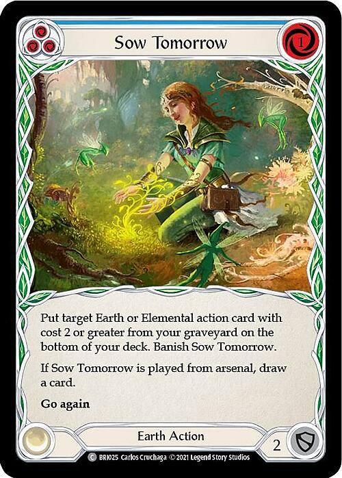 Sow Tomorrow (Blue) Card Front