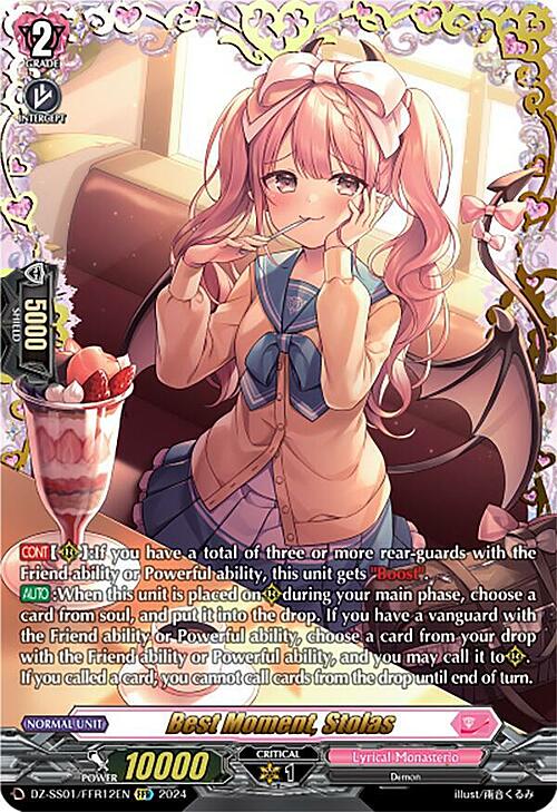 Best Moment, Stolas Card Front