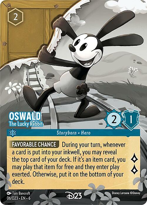 Oswald - The Lucky Rabbit Card Front