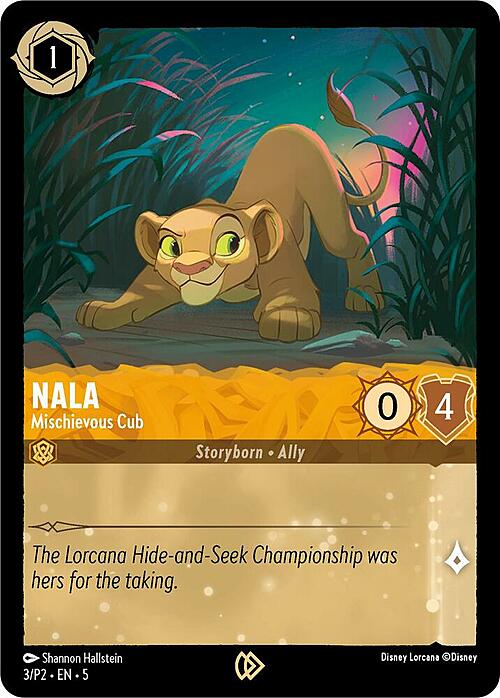 Nala - Mischievous Cub Card Front
