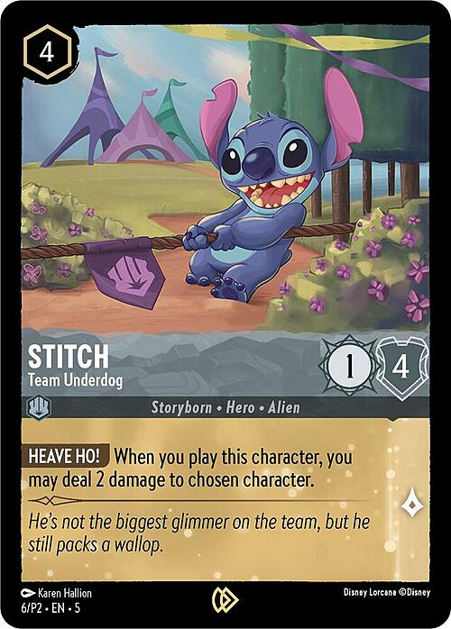 Stitch - Team Underdog Card Front