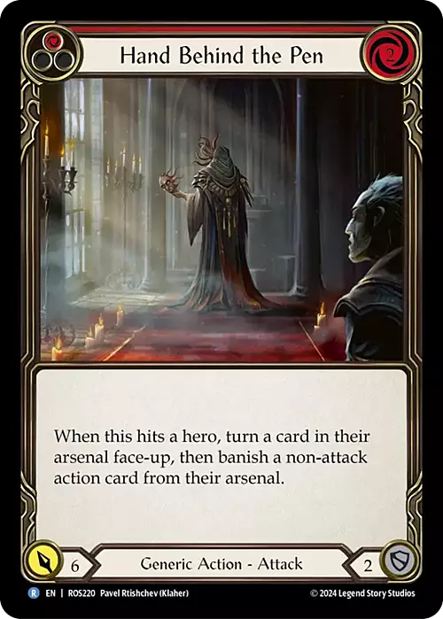 Hand Behind the Pen Card Front