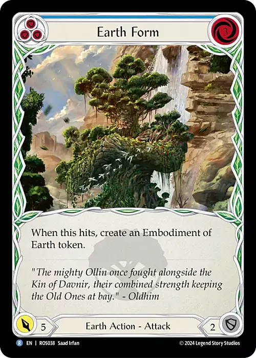 Earth Form (Blue) Card Front