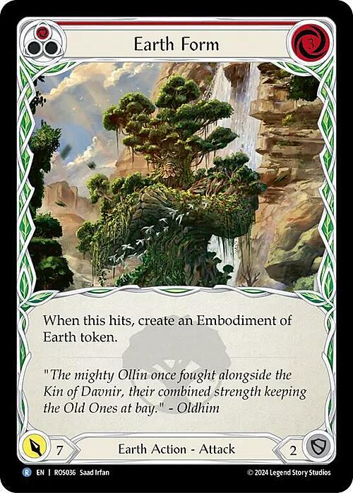 Earth Form (Red) Card Front